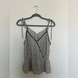 Black and Cream Tank Top